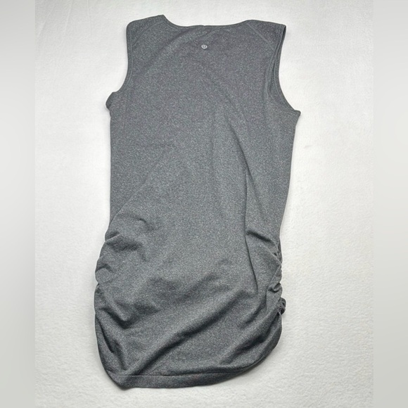 Lululemon In The Flow Dress Heathered Black, Size 10 - Picture 3 of 8